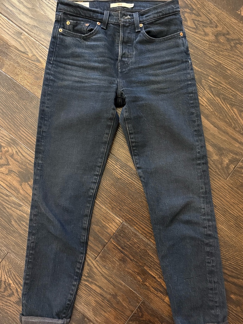 Levi's Women's Straight Leg Jeans in Indigo Black